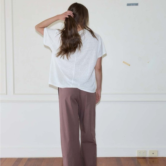 DEIJI Studios Ease Trouser in Brown - Picture 2 of 16